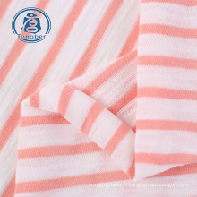 T-shirts en fil teint en tricot simple en jersey slub coton tissu